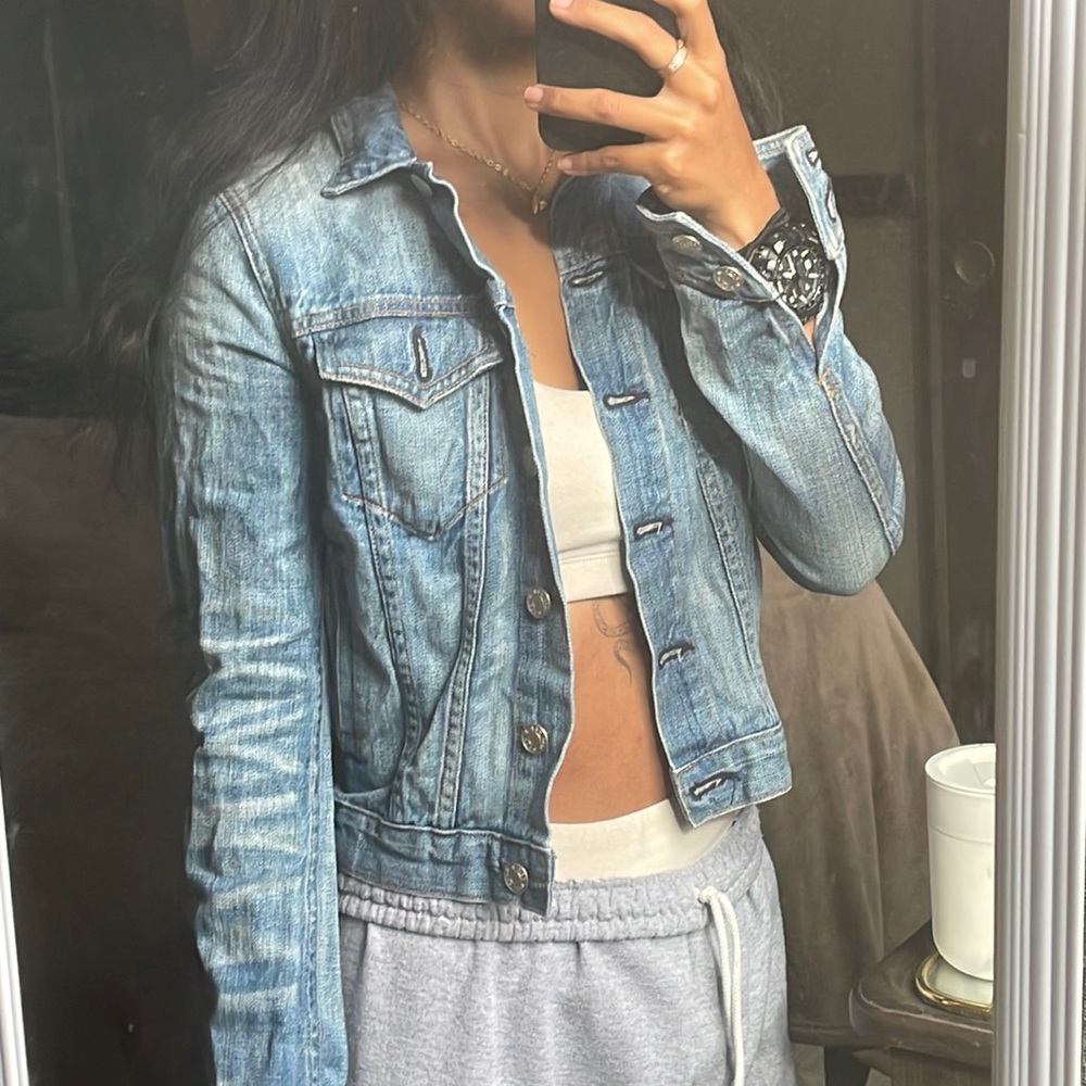 Rag & Bone Crop Denim Jean Jacket